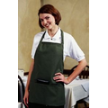 F10 Signature Hunter Green Bib Apron w/ 3 Pockets & Slider Adjustment